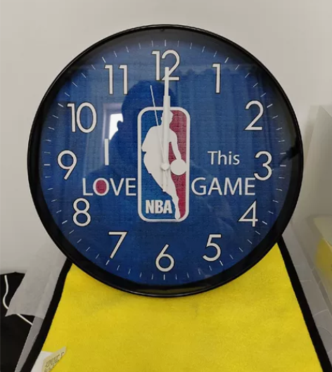 NBA篮球主题静音挂钟 感兴趣的话点“我想...