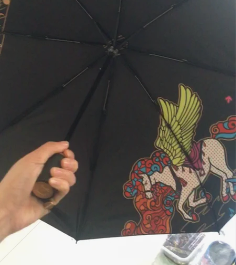 紫禁炫舞天马晴雨伞（三折伞） 美腾互动游戏...