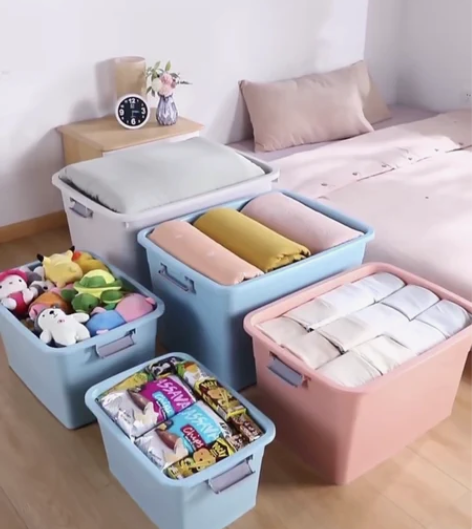 佳帮手加厚特大号收纳箱塑料衣服储物盒衣物大...