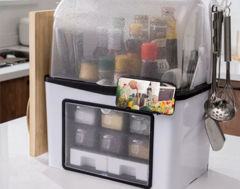 置物架新款厨房多功能调味料收纳柜筷子盒家用...