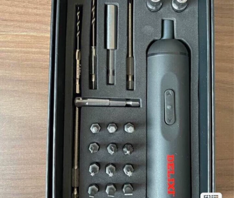 德力西电动螺丝刀充电式两用电起子机小型多功...