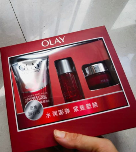 olay大红瓶旅行套装 新生洁面乳50g,...