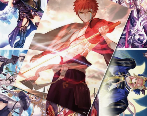 FATE/FGO吾王黑Saber超大卷轴呆...