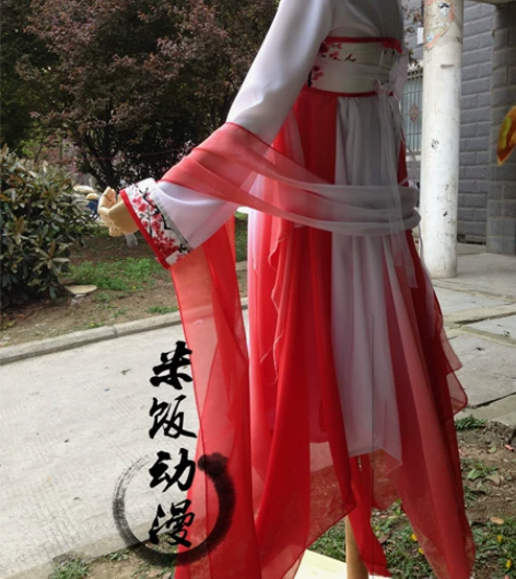 锦鲤抄短古米饭动漫家红色万用短古 刺绣 红...