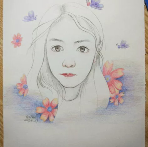 彩铅手绘，丙烯，油画，都可接受定制这是学生...