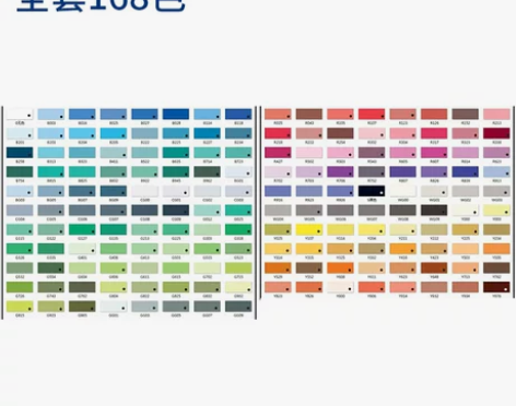 正品STA斯塔6801双头彩色油性马克笔学...