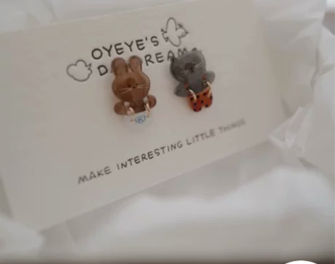 OYEYE 原创纯手绘可爱童话风格萌萌吊带...