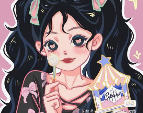 鸭鸭风定制头像手绘头像Q版定制头像 单人白...