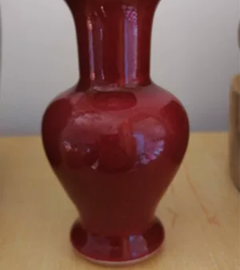 清红秞小赏瓶，龙泉窑葫芦瓶。 友情提示:自...