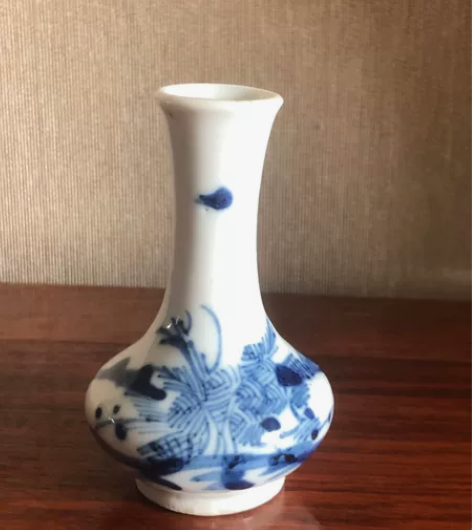 清代中晚期 青花小葧荠瓶 ,高8.3厘米 ...