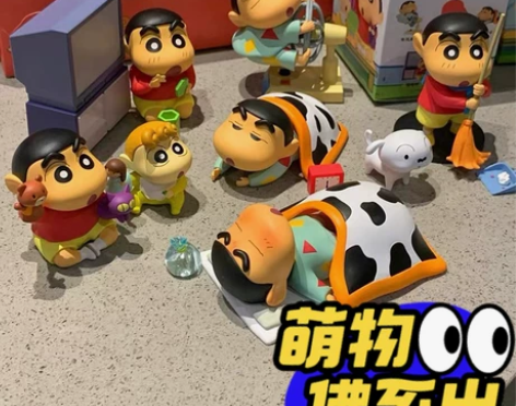 正品52toys蜡笔小新日常系列盲盒确认款...