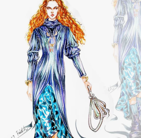 时装效果图手绘图接单啦～ 服装专业的宝宝看...