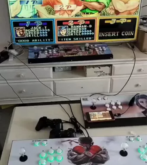 【工厂包邮送手柄】家用摇杆街机游戏机青春再...