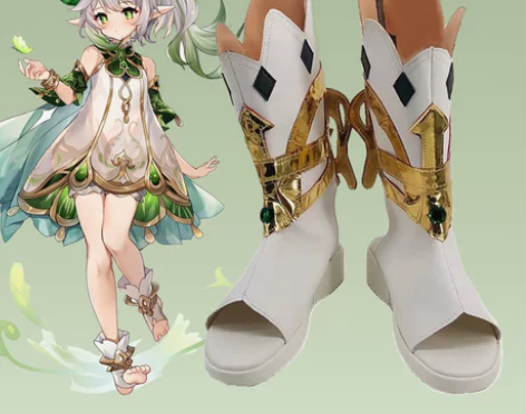 原神纳西妲cos鞋cosplay鞋漫展定做...