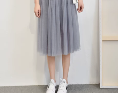 2016春夏新款韩国范大摆网纱裙仙女半身裙...