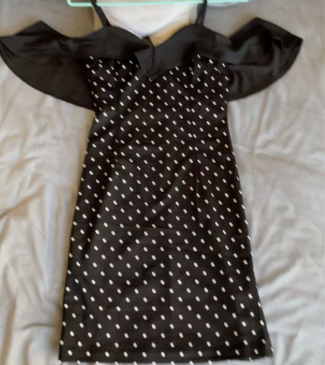 后拉链吊带荷叶边微弹包臀裙 100斤 性感...