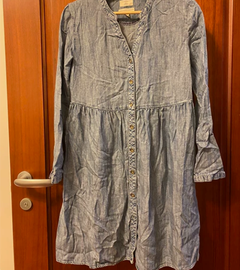 esprit 全新长袖水洗牛仔连衣裙宽松款...