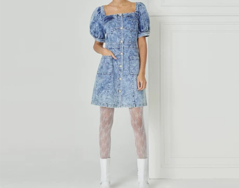 BORAAKSU2023初夏新品法式泡泡袖...