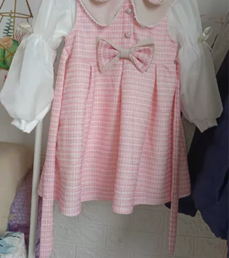 全新小香风 女童小香风套装外套两件套公主风...