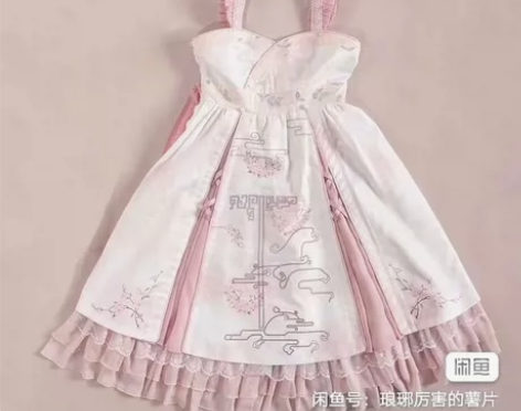悠窝窝桃之夭夭中华风Lolita 只有连衣...