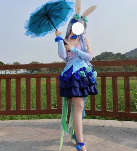 公孙离花间舞cos服 全套衣服155r加假...