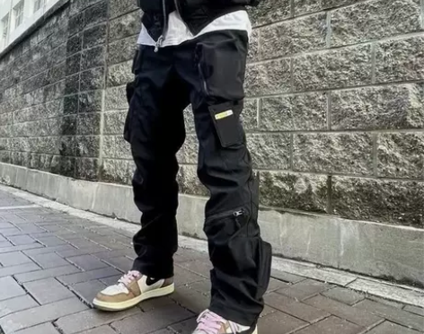und  22SS 多口袋多拉链机能长裤魔...