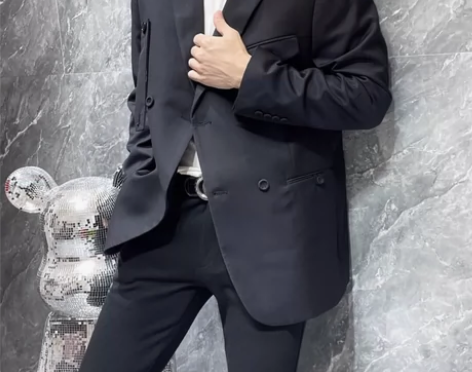 闲置DIO*/迪奥  CD标志纯黑色西服 ...
