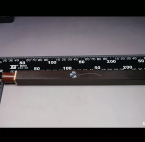 几十年 木雕嵌螺钿香筒 长256mm宽20...