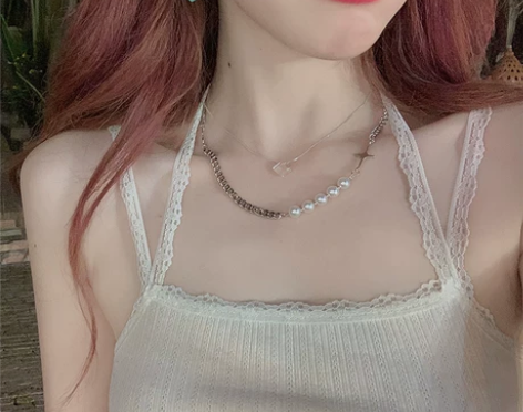 2021夏季新款黑白外穿吊带背心无袖蕾丝性...