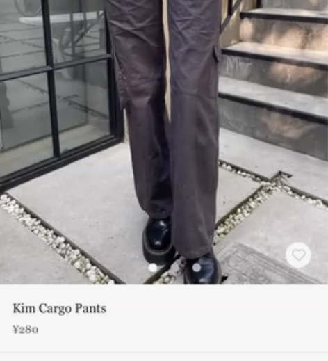 bm灰色工装裤 仅试穿 吊牌拆了（但还在）...