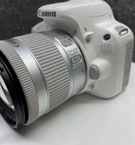 佳能100D+18-55stm白色 单反套...