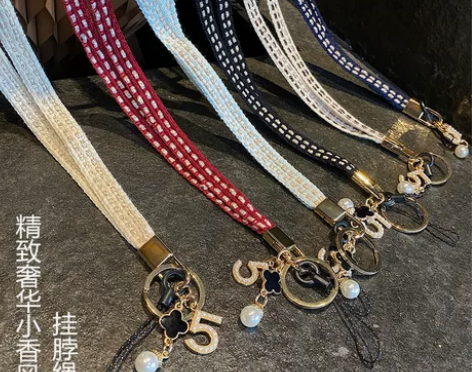 手机挂绳挂绳女款挂脖挂饰手工编织毛线挂件适...