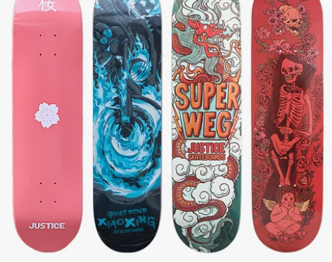 沸点JUSTICE滑板初学者男女生成人儿童...