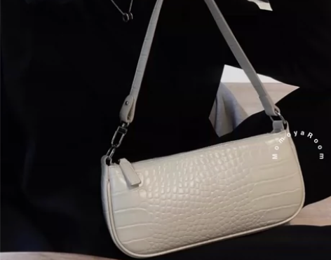 全新  法国小众设计包包复古腋下包法棍包鳄...