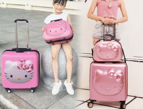 儿童行李箱女童密码拉杆箱子万向轮20寸可爱...
