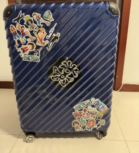 网易严选 26寸PC斜条纹拉链拉杆箱104...