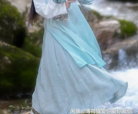 如梦霓裳汉服女直裰九尾灵狐绣花下裙非古装男...