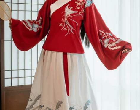 艺缕原创正品【鸾凤】交领汉服女琵琶袖明制袄...