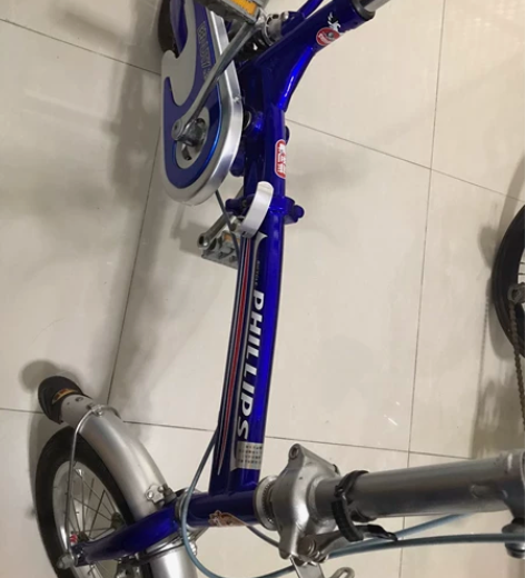 出闲置，可折叠自行车，蓝色成年人可骑行，红...
