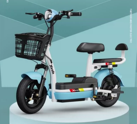 加州豹电动车48v新国标踏板助力小型电动自...