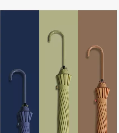 日系小清新16骨长柄遮阳伞防晒防紫外线晴雨...