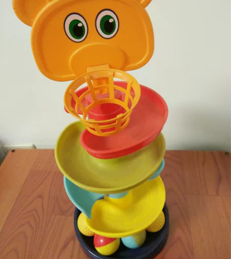 投球溜球投篮玩具，99新，5个球，建邺自提...