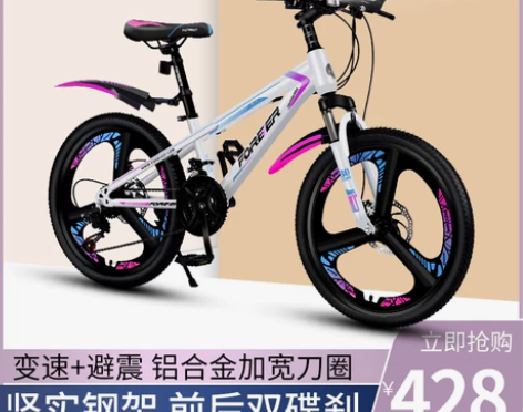 永久儿童山地自行车女孩单车20寸中大童6-...