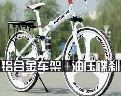 铝合金变速减震油碟刹免充气一体轮防盗折叠实...