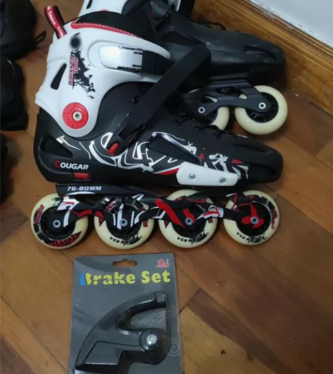 美洲狮溜冰鞋成人花式滑冰平花鞋直排轮旱冰鞋...