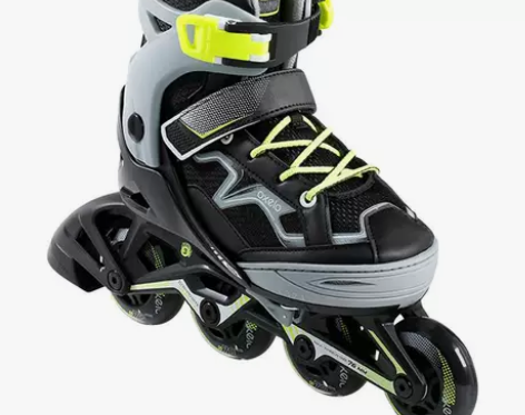 迪卡侬溜冰鞋儿童初学者中大童轮滑鞋滑冰鞋滑...