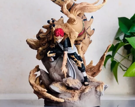 完全体带尾巴沙暴我爱罗手办火影忍者超大号G...