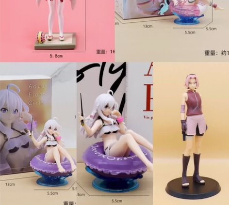 二次元动漫美少女模型手办初音未来蕾姆露露小...