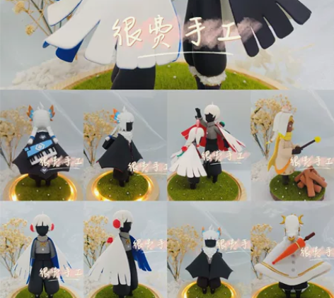 光遇周边白鸟菇菇雨妈卡卡，光遇正比迷你，光...