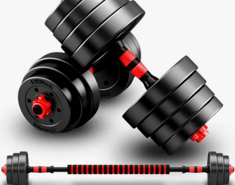 包邮全新家用便携式哑铃一套30kg 16个...